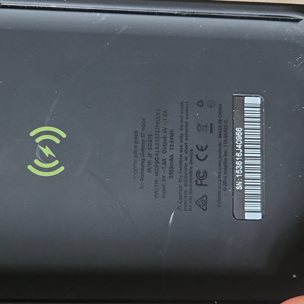 Mophie juice pack for Samsung Galaxy S7 edge